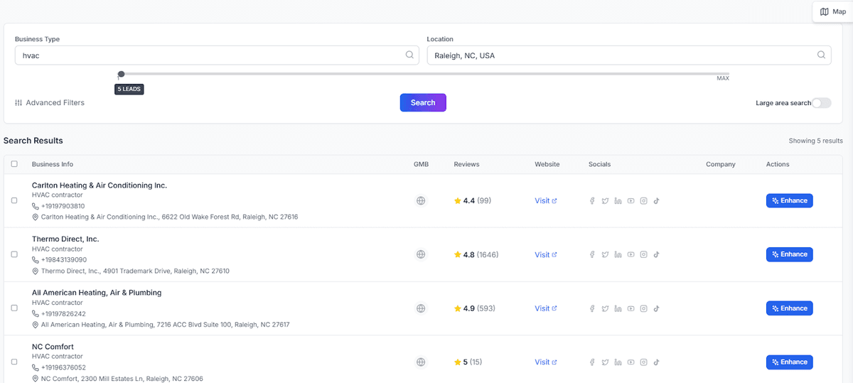 Search Interface